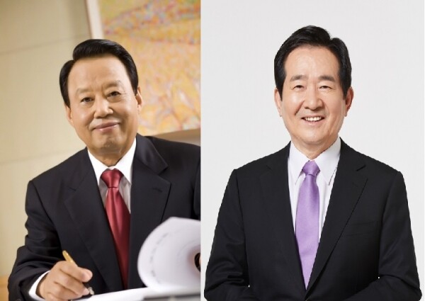 이상일 일진글로벌 회장(좌)과 정세균 전 국회의장(우) (사진: 고려대 제공)