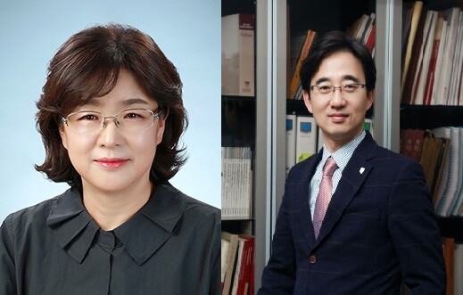 성영애 인천대 소비자학과 교수(좌)와 김상용 고려대 경영학과 교수(우) (사진: 고려대 제공)