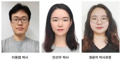 (왼쪽부터)이동엽, 안선우, 정윤지 연구원