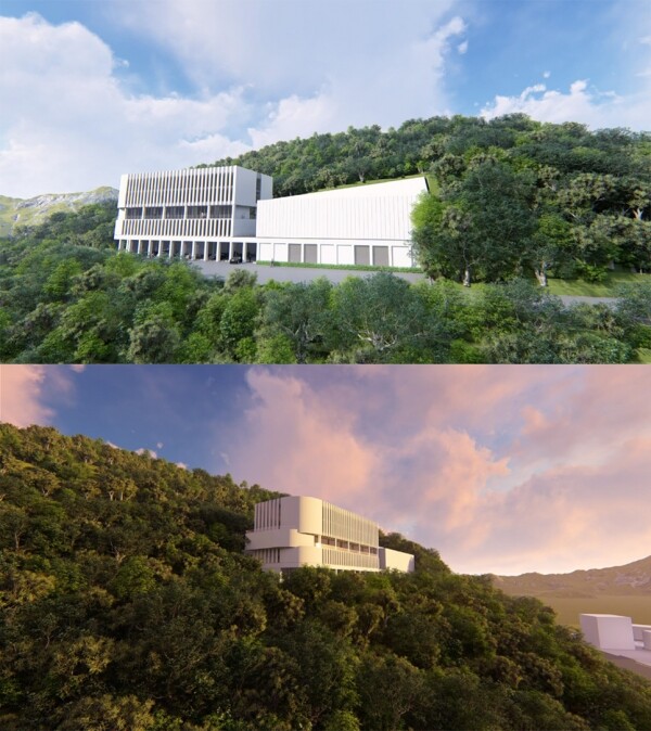 동아대 승학캠퍼스에 들어설 예정인 ‘드론 글로벌 허브센터’ 조감도. (사진: 동아대 제공)