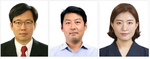 (왼쪽부터) 최용상 교수, 유창현 교수, 황지원 박사과정생 (사진: 이화여대 제공)