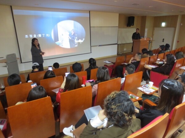 세종대 대양AI센터에서 진행된 ‘K-Fashion’ 특강 모습 (사진: 세종대 제공)