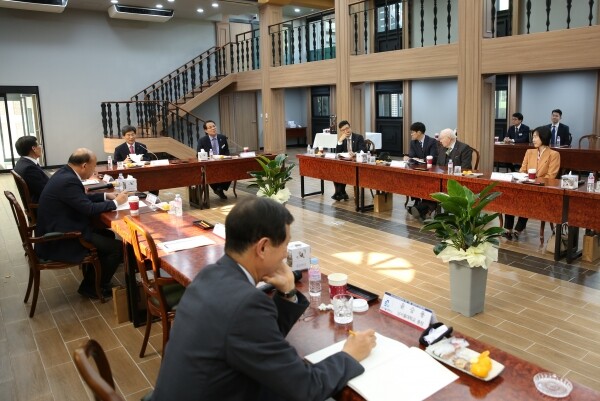 1일 한남대에서 열린 한국사립대학총장협의회 대전·세종·충남지역 분과협의회 모습 (사진: 한남대 제공)