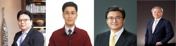 (왼쪽부터) 김정환 롯데호텔 대표이사, 이성한 연합뉴스 편집총국장, 이승열 아리랑TV 사장, 주원석 미디어윌 회장 (사진: 성균관대 제공)