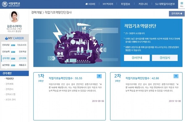 서일대학교(총장 우제창)는 맞춤형 취업진로지원을 위한 노력으로  NCS기반 직업기초역량 진단을 2,280명 대상으로 11월 18일 실시했다. (사진: 서일대 제공)