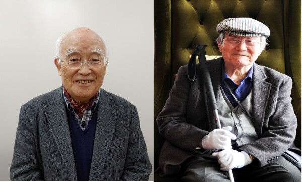 (왼쪽부터) 표재순 한국문화기획학교 이사장, 김용섭 전 연세대 사학과 교수 (사진: 연세대 제공)