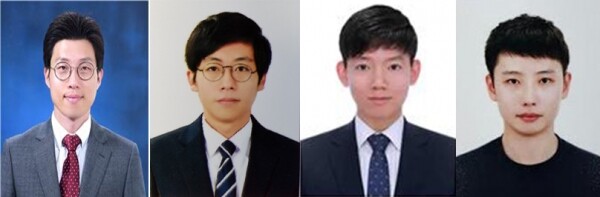 (좌로부터) 안지환 교수, 신정우, 오성국, 이성제 연구원 (사진: 서울과기대 제공)
