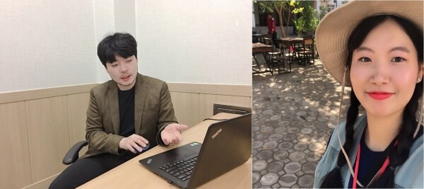 (왼쪽부터) 정호상, 서유빈 씨 (사진: 한남대 제공)