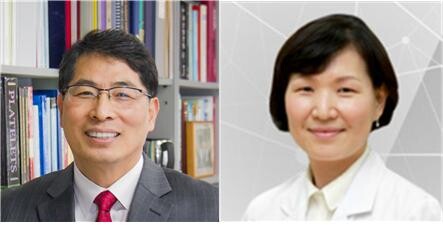 왼쪽부터 신세현 교수(교신저자, 고려대 공과대학 기계공학부), 박경화(공동저자, 고려대 의과대학 의학과) (사진: 고려대 제공)