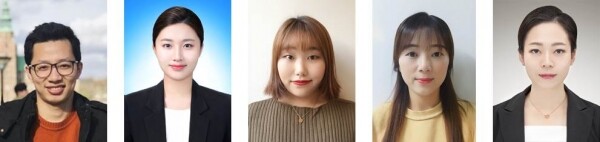 (왼쪽부터) 조선대 득큐민, 강보경, 이초아, 박희정, 박윤미 씨
