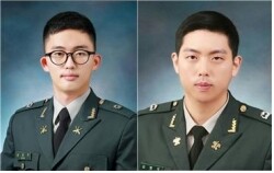 (왼쪽)송형주 중위, 김형우 중위