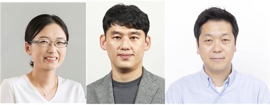 (왼쪽) 최남순, 송현곤, 곽상규 교수