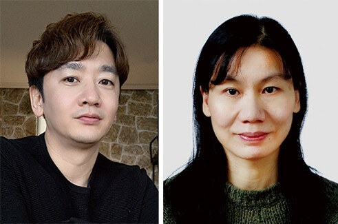 (왼쪽) 조성재 교수, 리준리 박사후연구원