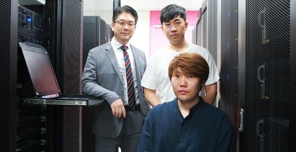김민수 교수(좌측 위), 남윤민 박사 (우측 위), 한동형 박사과정(우측 아래)