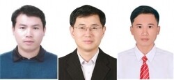 (왼쪽부터)트란 듀이 탄 교수, 김도환 교수, 반 히엔 호야 대학원생