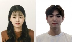 ‘제2회 힘내라 청춘 에세이 공모전’에서 최우수상을 받은 김유진 씨(좌)와 우수상 수상자 김형윤씨.