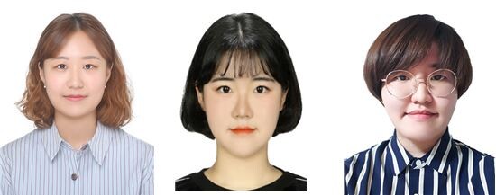 왼쪽부터 서울여대 정보보호학과 3학년 심민선, 홍승아, 신유림 씨