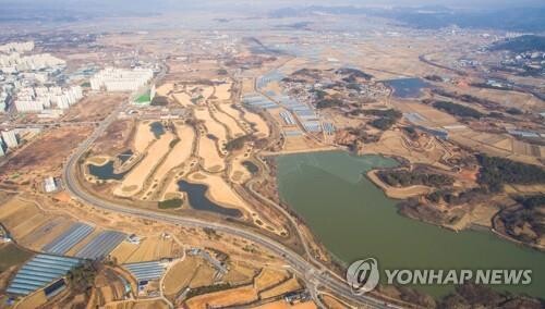 한전공대가 들어설 나주 부영골프장 전경. (사진=연합뉴스)