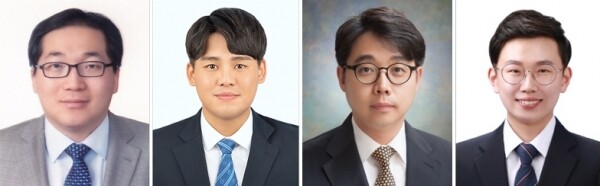 (왼쪽부터) DGIST 에너지공학전공 이용민 교수, 에너지공학연구소 박주남 박사, KAIST 기계공학과 이강택 교수, 배경택 박사과정생.