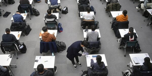 건국대학교는 5일 2021학년도 수시모집 논술(KU논술우수자)전형의 논술고사를 실시했다. (사진=건국대 제공)