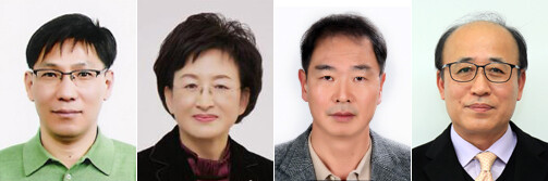 (왼쪽부터) 김윤철 교학부총장, 박은숙 산학부총장, 이만제 처장, 최병민 단장. 사진=원광대 제공