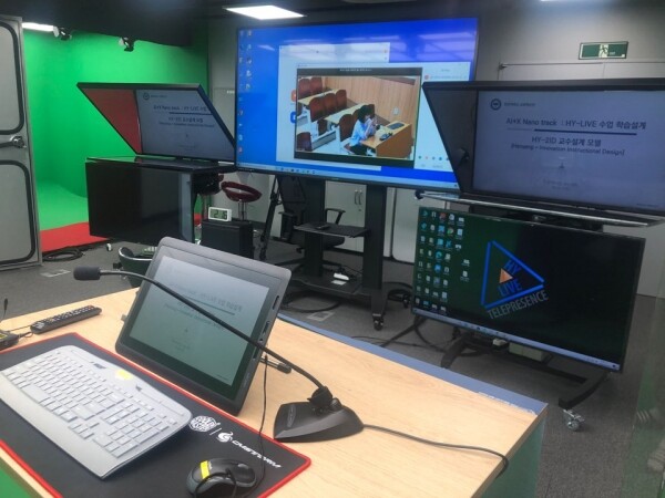 한양대 HY-LIVE 영상 제작실. 사진=교육부 제공