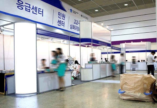 텅 빈 지방대 대입박람회 모습. 사진=대학저널DB