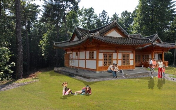 미국 엘리제이시에 건축할 한옥 조감도. 사진=전북대 제공