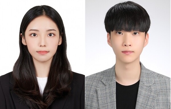 상명대 정보보안공학과 강윤주(왼쪽), 조상훈 대학원 석사과정생. 사진=상명대 제공