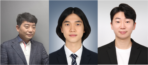(왼쪽부터) 숭실대 조재혁 초빙교수, 최찬영·정해웅씨. 사진=숭실대 제공