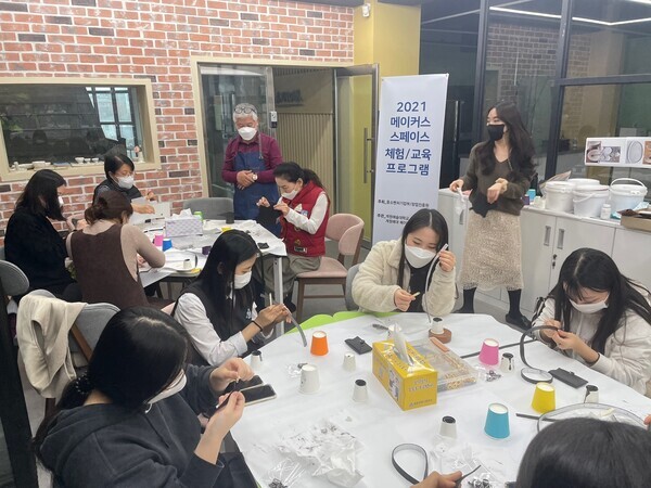 계원예술대 메이커스페이스 주관으로 열린 ‘찾아가는 메이커 체험교실’ 모습. 사진=계원에술대 제공