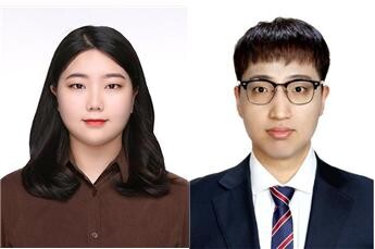 한국지하수토양환경학회에서 우수 연구로 우수논문상을 수상한 전북대 박진(왼쪽)씨와 조용환씨. 사진=전북대 제공