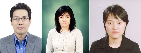 경북대 배재성 의학과 교수, 진희경 수의학과 교수, 송임숙 약학과 교수(왼쪽부터). 사진=경북대 제공