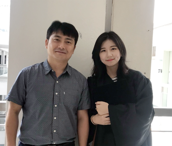 이위형(왼쪽) 건국대 교수와 권빛누리 연구원