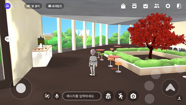 원광대 디지털콘텐츠공학과가 '제페토'를 활용해 구축한 메타버스 전경. 사진=원광대 제공