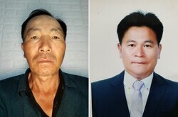 명예졸업증서를 받는 최대철(왼쪽)·조민규 씨. 사진=경상국립대 제공