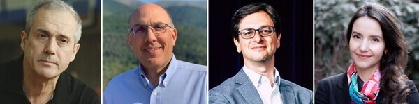 KAIST(한국과학기술원) 제7회 글로벌발전연구소(GSI) 온라인 국제포럼 ’불평등과 불공정의 과학‘ 기조 연사들. (왼쪽부터) 애드리안 베얀 듀크대 특훈교수, 브루스 보고시안 터프츠대 교수, 에스테반 모로 MIT 미디어랩 방문 교수, 스테파니 스탠체바 하버드대 교수. 사진=KAIST 제공