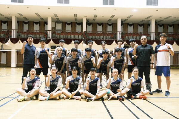 김천대학교 배드민턴부.