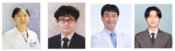 왼쪽부터 서울대 치의학대학원 구강내과진단학교실 박지운 교수, 예방치학교실 조현재 교수, 서울대병원 가정의학과 박상민 교수, 예방치학교실 박사과정 김선집.