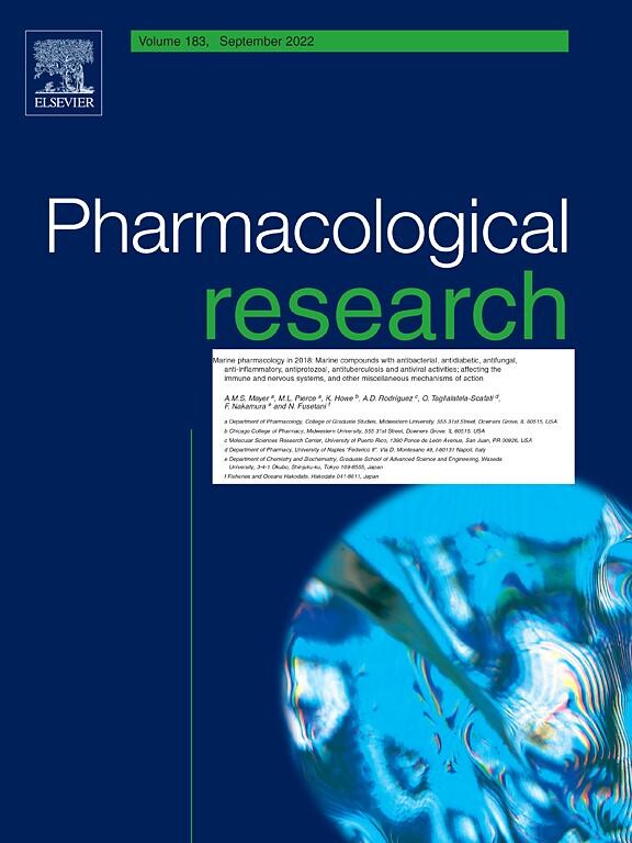 Pharmacological Research 2022년 10월호.