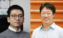 왼쪽부터 서명은 교수, 이해신 교수.