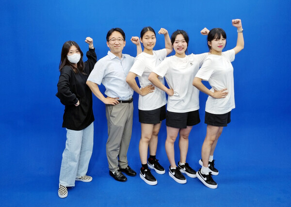 건강체조를 개발한 호남대 물리치료학과 학생들. 사진=호남대 제공