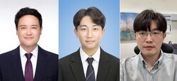 왼쪽부터 김덕종 교수, 조현민 씨, 주영환 박사.